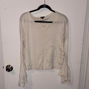 Express Cream Bell Sleeve Women's Top